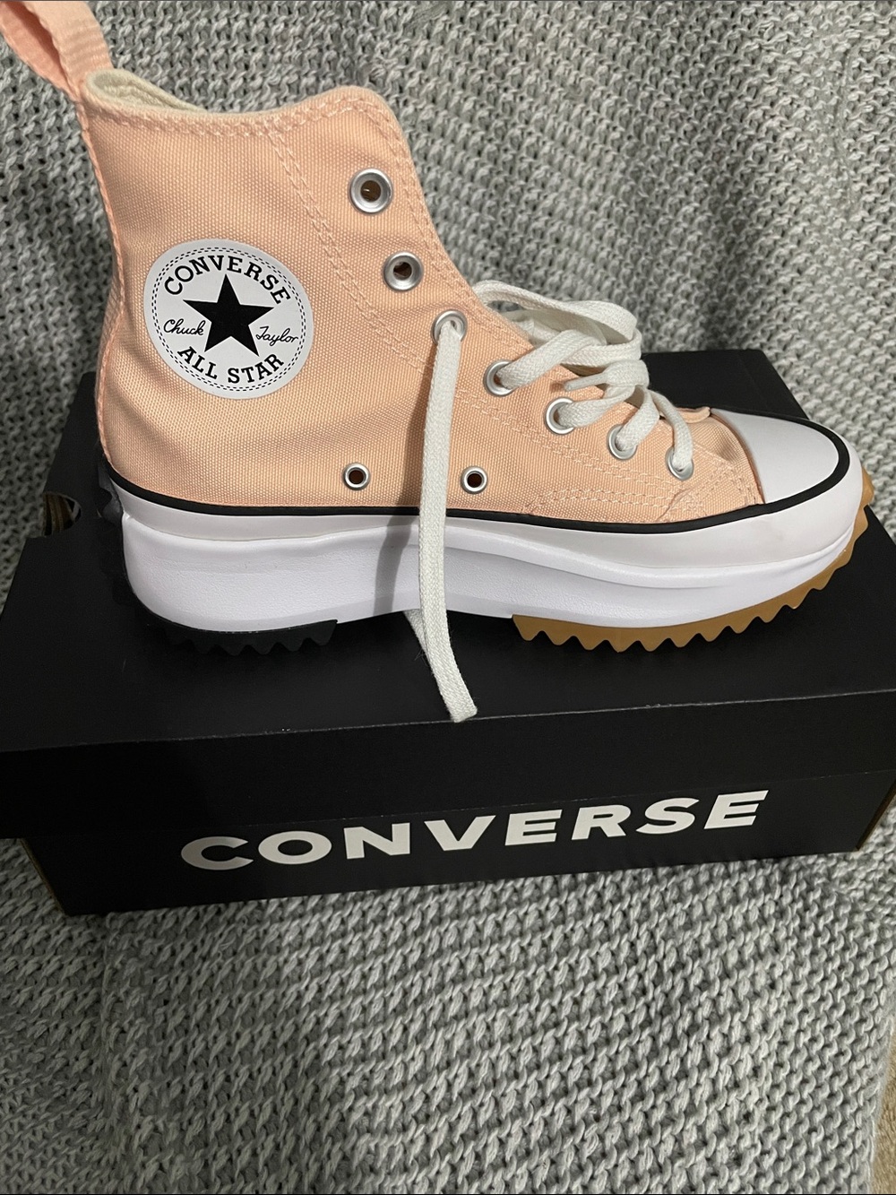 Converse Chuck Taylor All Star Platform High Top Sneakers - Peach Pink